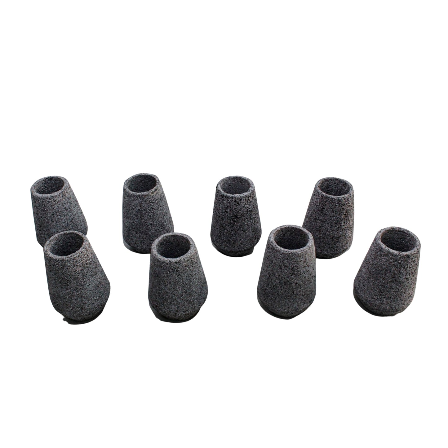 Set de 8 tequileros de Piedra volcánica de 2oz (59ml)
