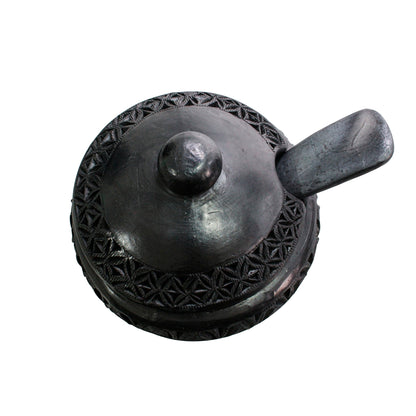 Juego de 2 Azucareras/Salseras de barro negro color negro
