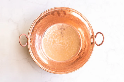 Hecho al ordenar Juego de Cazos de Cobre Martillado 2.5, 7 y 9L (84.5, 236.6, 304.3oz), Cazo para Carnitas