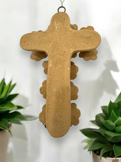 Cruz de flores café