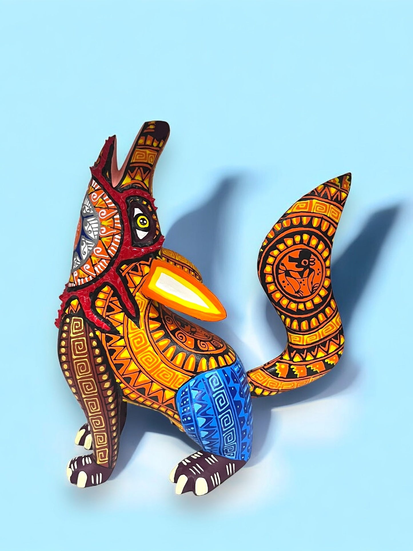 Alebrije de Coyote Aullando