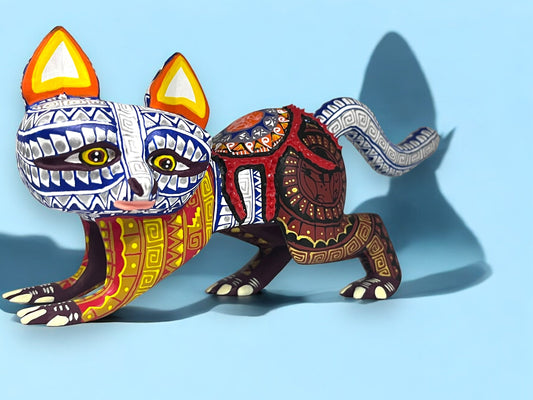 Alebrije de Gato Mágico