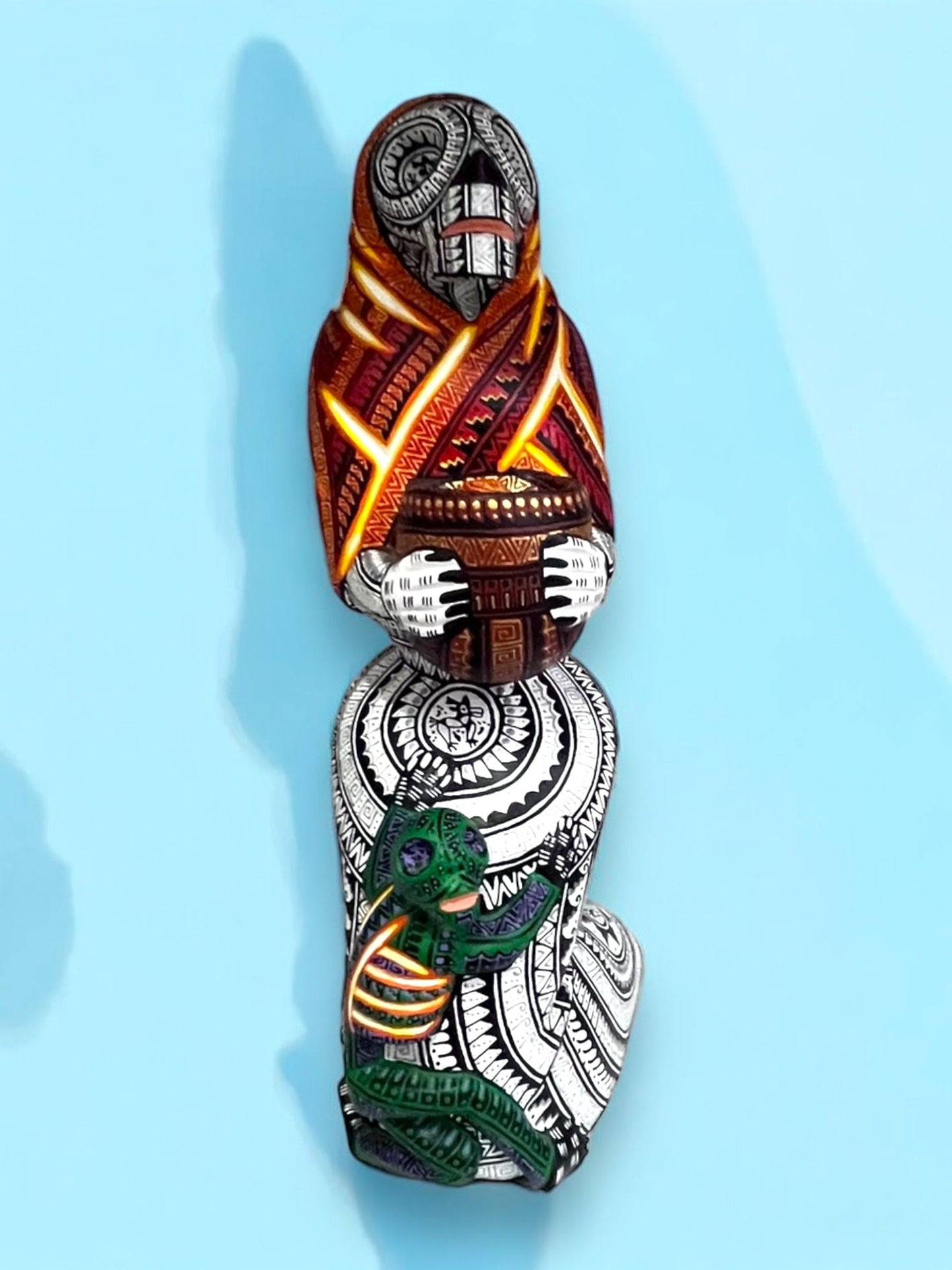 Alebrije de Figura Humana con Serpiente