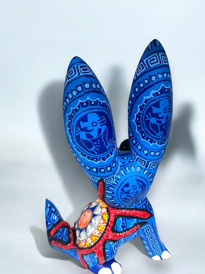 Alebrije de Conejo Azul