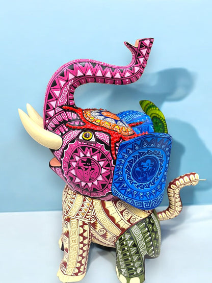 Alebrije de Elefante Multicolor