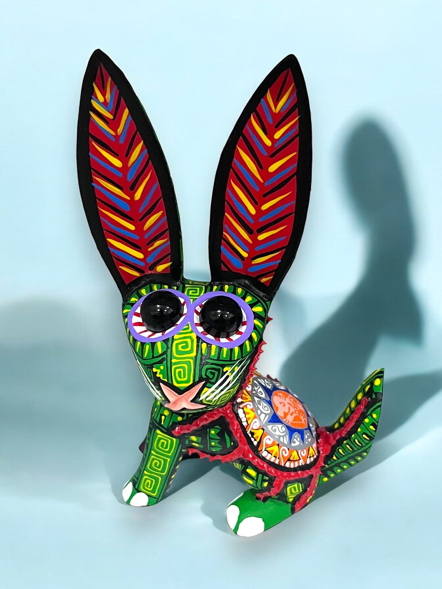 Alebrije Conejo Verde Místico
