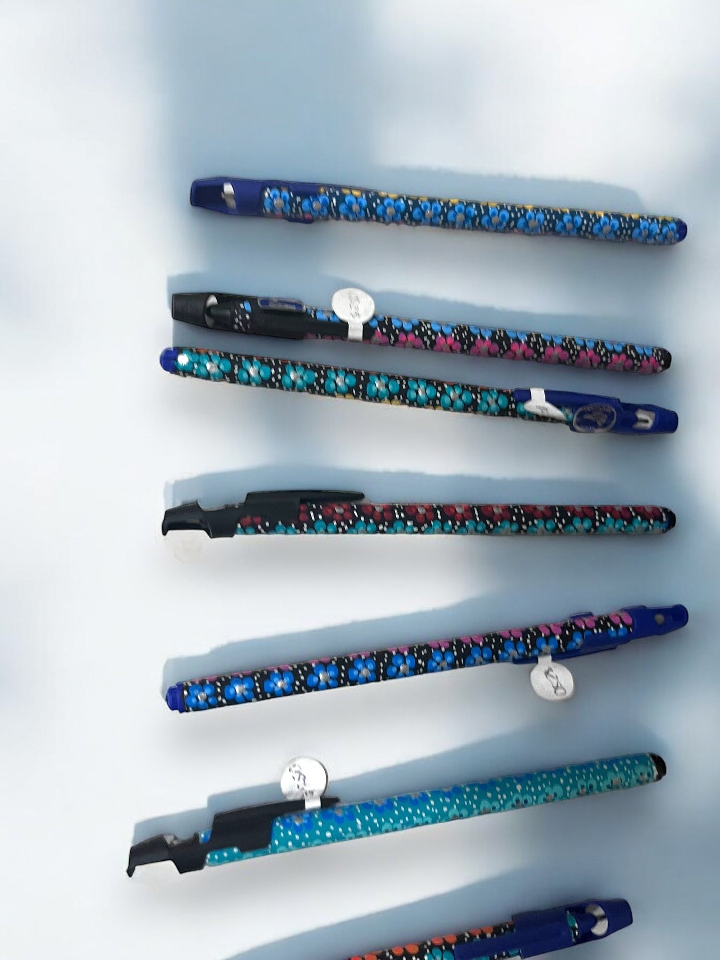 Plumas Artesanales Pintadas a Mano