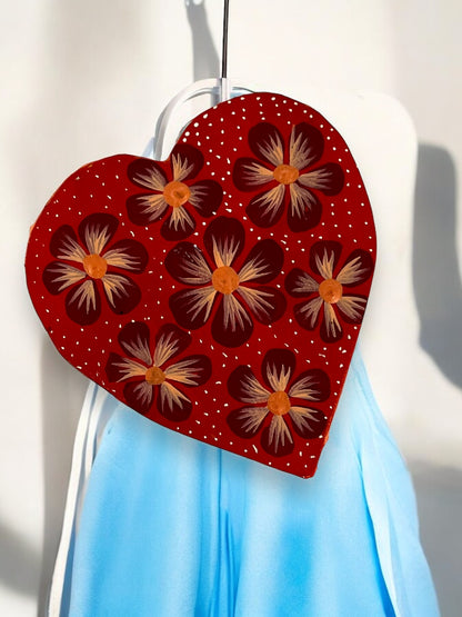 Caja Corazón Pintada a Mano