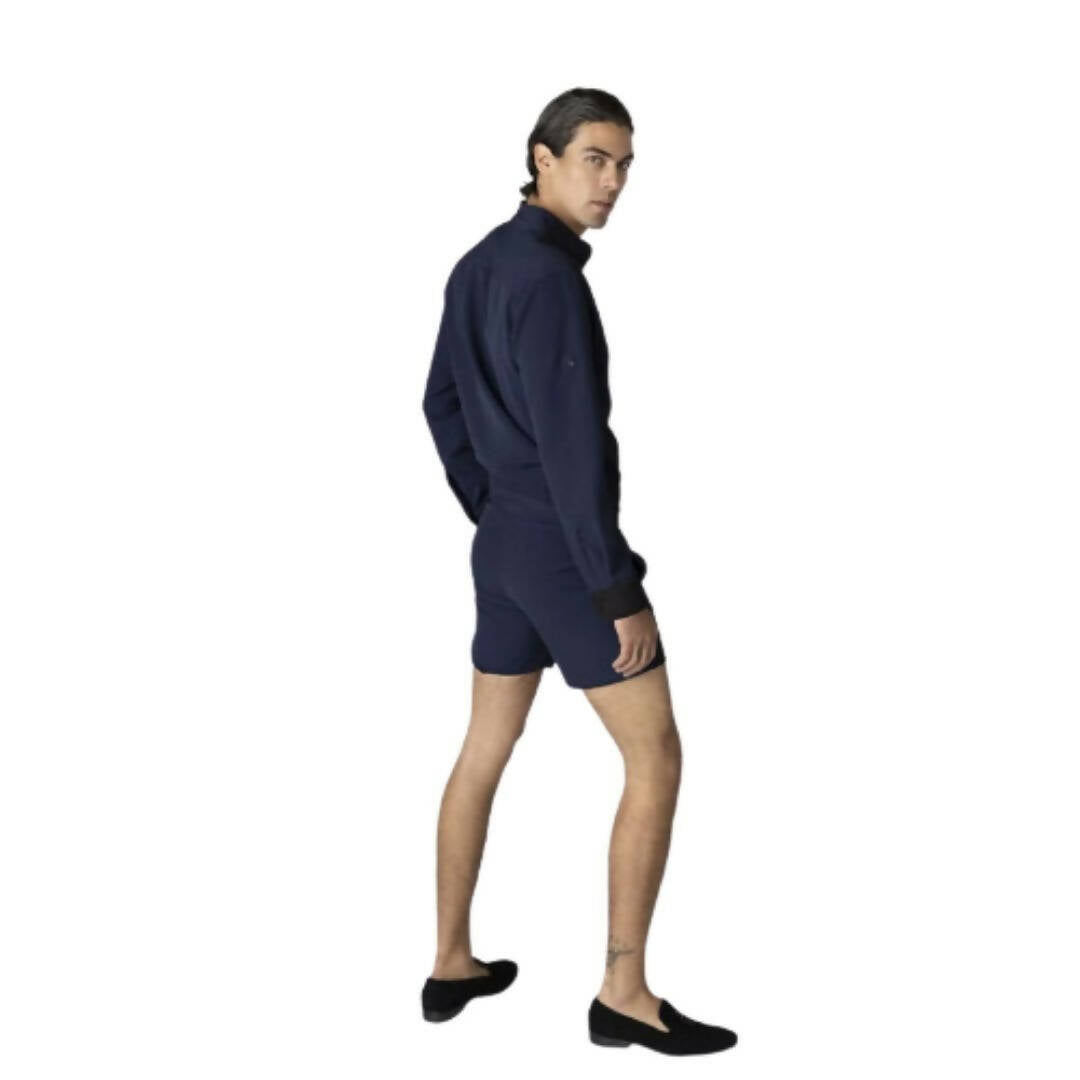 Jumpsuit de short azul marino