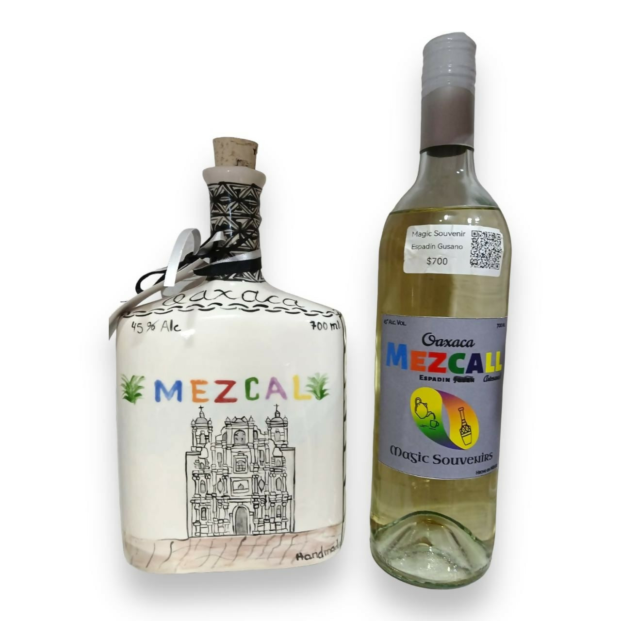 Licorera 700 ml con botella de Mezcal Artesanal Espadin