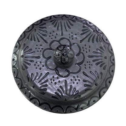 Tapa de Talavera negra de 20cm