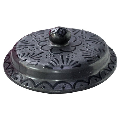 Tapa de Talavera negra de 20cm