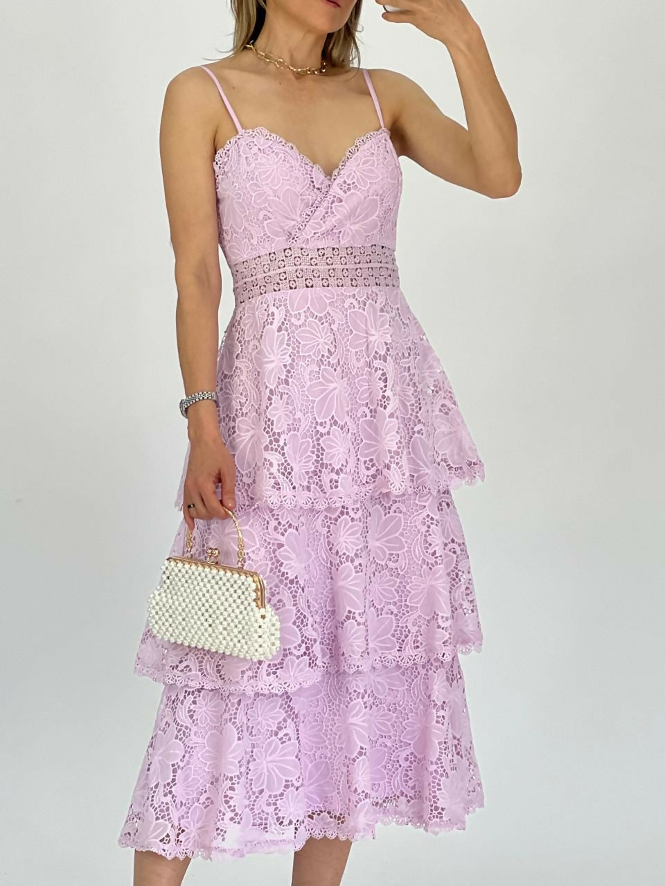 Vestido Midi Encaje