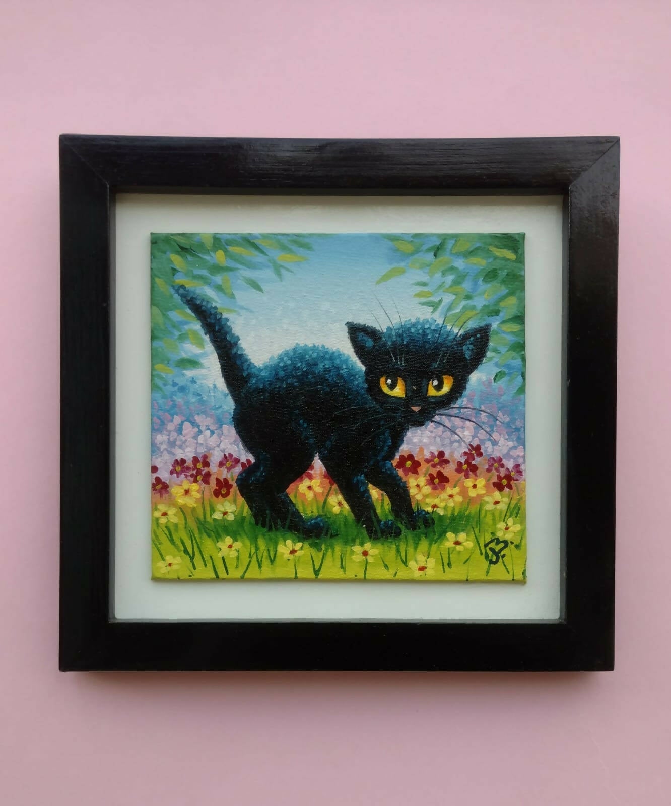 Gatito con Flores