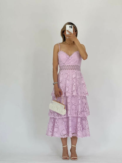 Vestido Midi Encaje