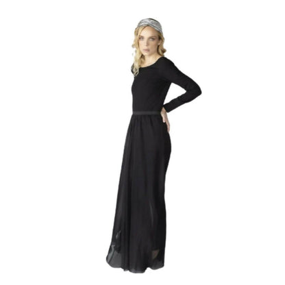 Pantalones de gasa negros