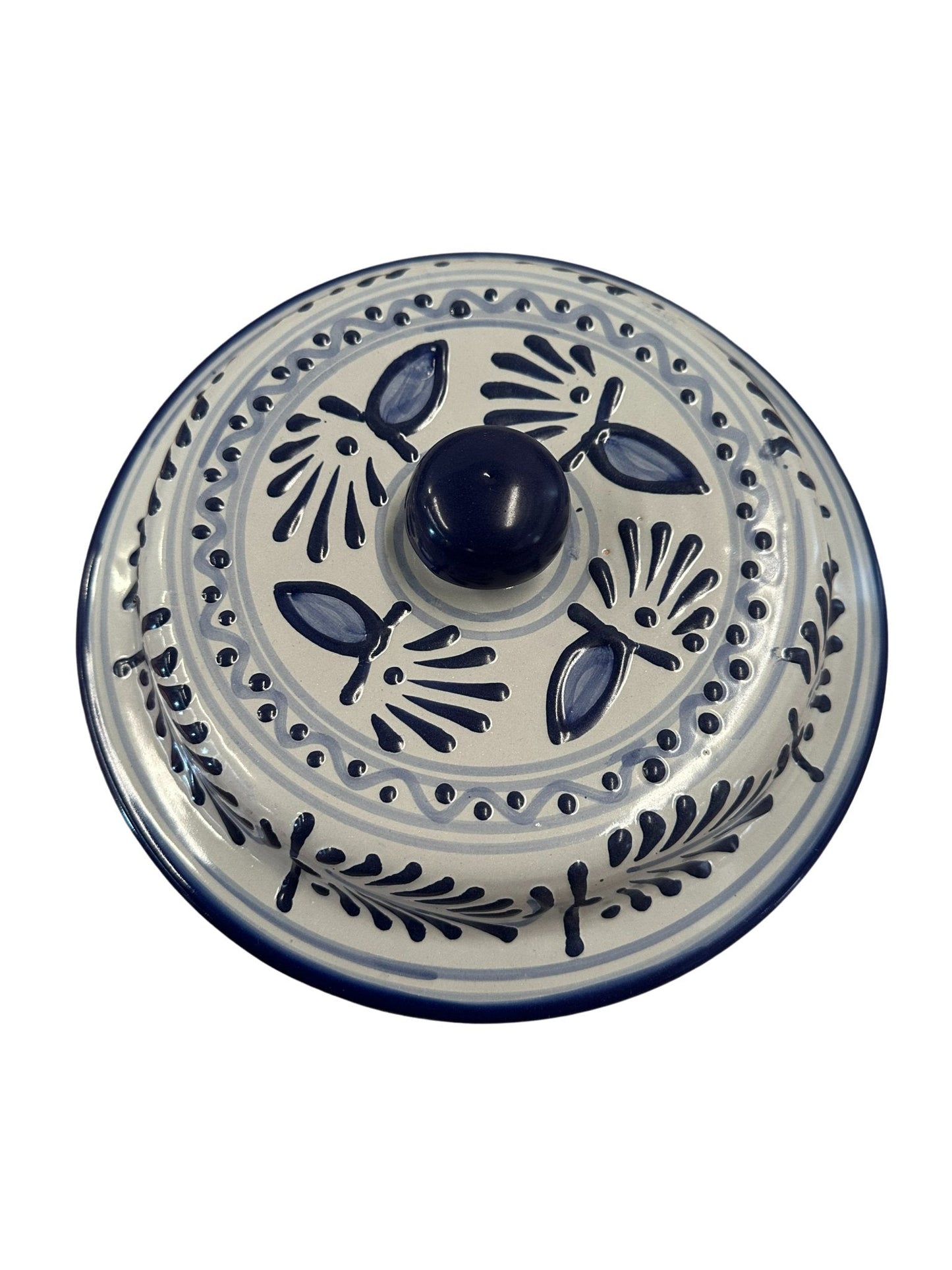 Tapa de Talavera azul de 25cm