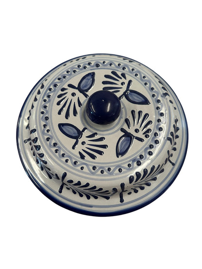 Tapa de Talavera azul de 25cm